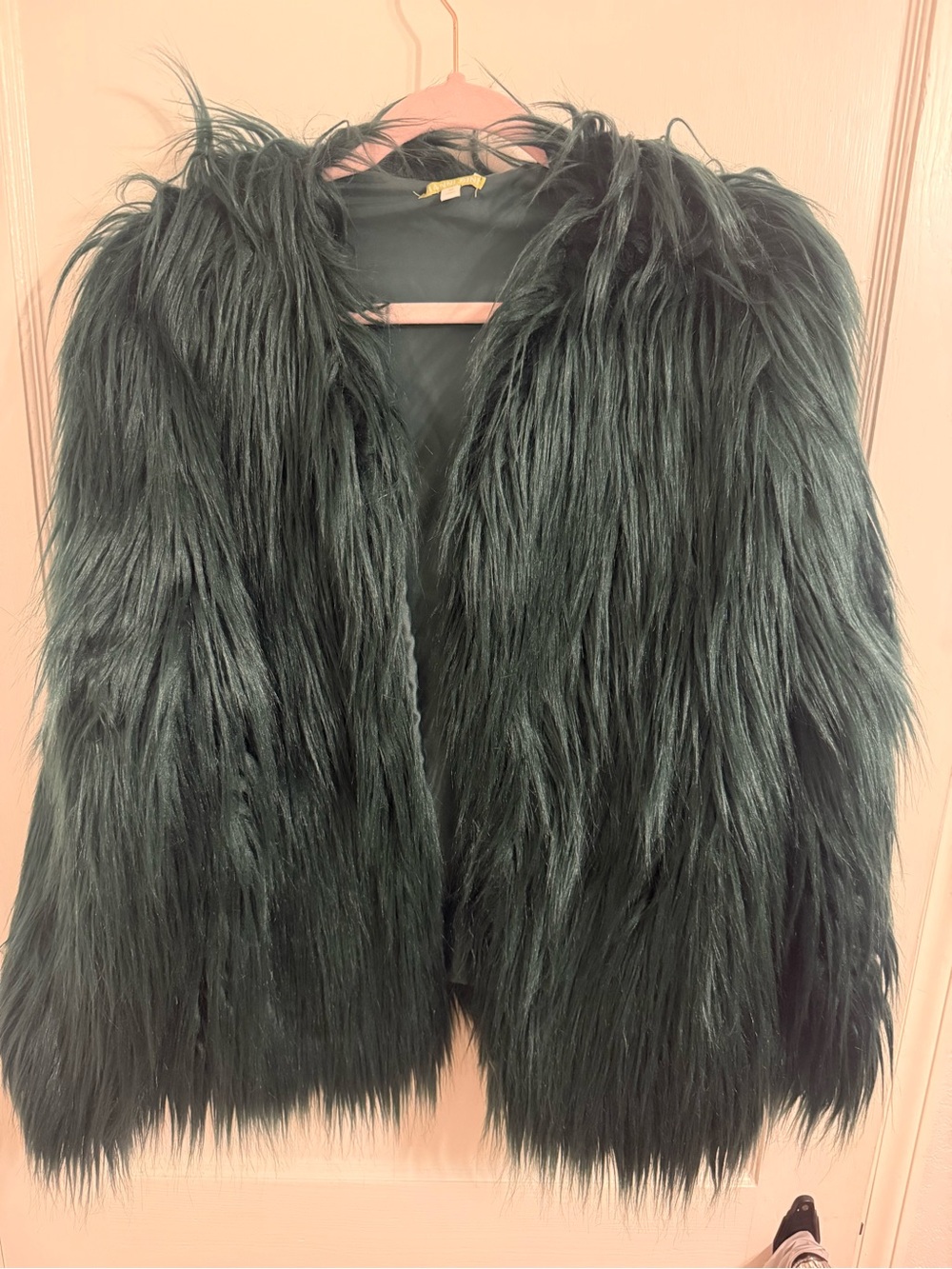 Gianni Bini Emerald Green Faux Fur Teddy Jacket